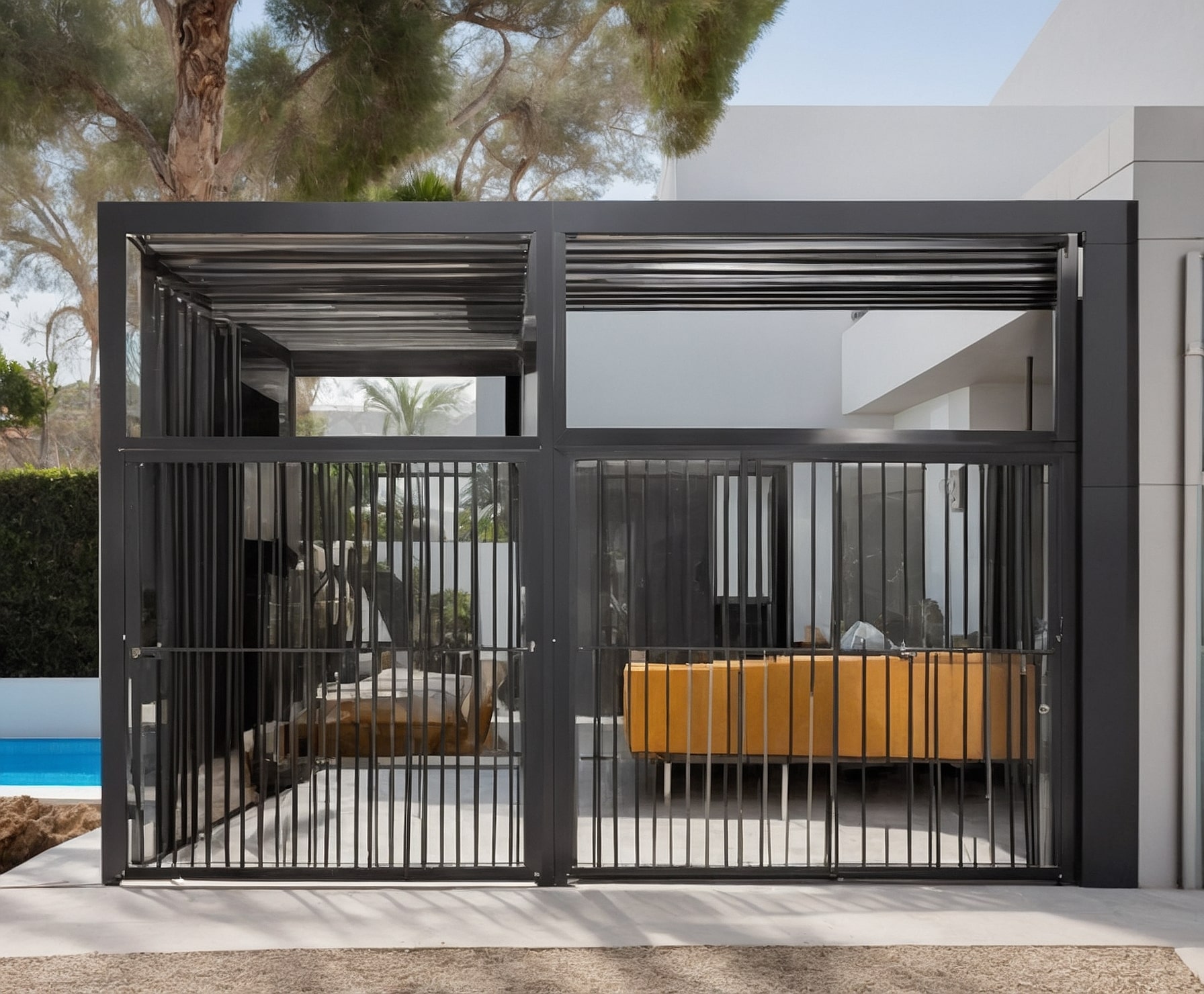 Fachada de edificio reformada con aluminio